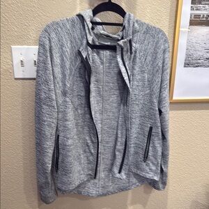 Athleta Grey Zip Up Hoodie